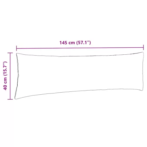 Kanapé párnák 2 pcs Világosszürke 145 x 40 cm Bársonyos szövet