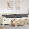 Kanapé párnák 2 pcs Sötétszürke 145 x 40 cm Bársonyos szövet