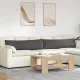 Kanapé párnák 2 pcs Sötétszürke 145 x 40 cm Bársonyos szövet