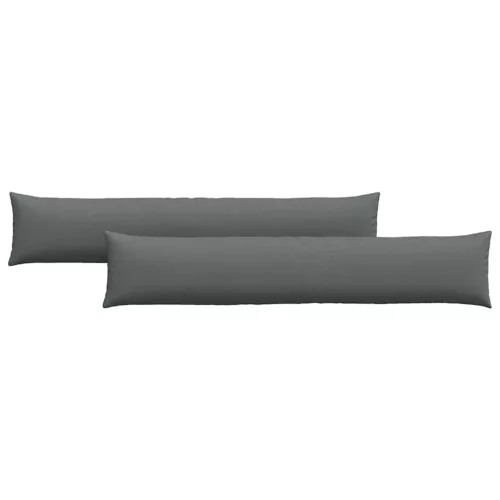 Kanapé párnák 2 pcs Sötétszürke 200 x 40 cm szövet