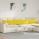 Kanapé párnák 2 pcs Világos sárga 200 x 40 cm szövet