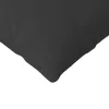 Kanapé párnák 2 pcs Fekete 200 x 40 cm szövet