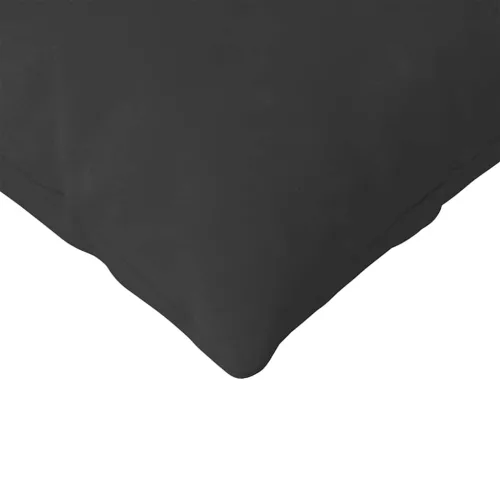 Kanapé párnák 2 pcs Fekete 200 x 40 cm szövet