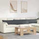 Kanapé párnák 2 pcs Sötétszürke 200 x 40 cm Bársonyos szövet