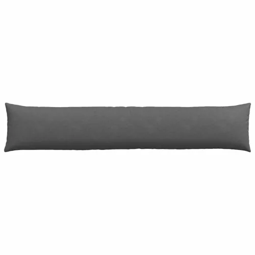 Kanapé párnák 2 pcs Sötétszürke 200 x 40 cm Bársonyos szövet
