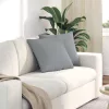 Kanapé párnák 2 pcs Világosszürke 45 x 45 cm szövet