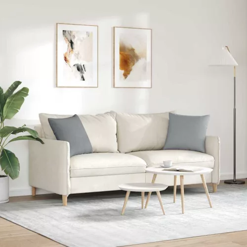Kanapé párnák 2 pcs Világosszürke 45 x 45 cm szövet