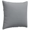 Kanapé párnák 2 pcs Világosszürke 45 x 45 cm szövet