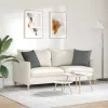 Kanapé párnák 2 pcs Sötétszürke 45 x 45 cm szövet
