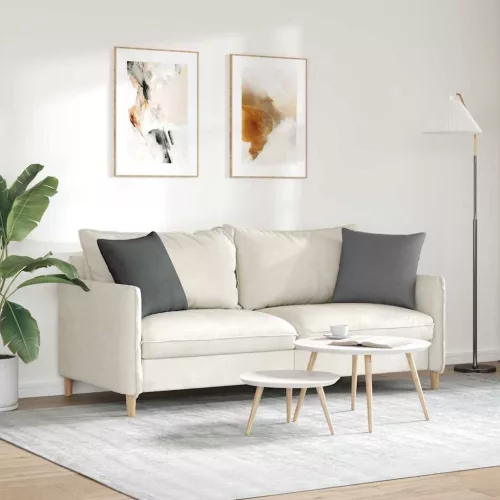 Kanapé párnák 2 pcs Sötétszürke 45 x 45 cm szövet