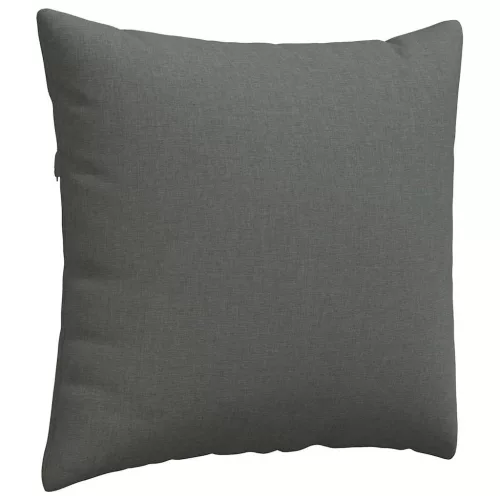 Kanapé párnák 2 pcs Sötétszürke 45 x 45 cm szövet