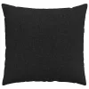 Kanapé párnák 2 pcs Fekete 45 x 45 cm szövet