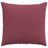Kanapé párnák 2 pcs Bordó 45 x 45 cm szövet