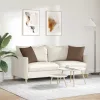 Kanapé párnák 2 pcs Barna 45 x 45 cm szövet