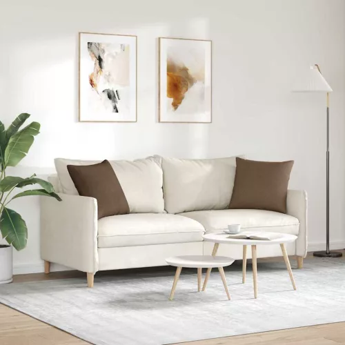 Kanapé párnák 2 pcs Barna 45 x 45 cm szövet