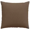 Kanapé párnák 2 pcs Barna 45 x 45 cm szövet
