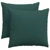 Kanapé párnák 2 pcs Sötétzöld 45 x 45 cm szövet