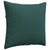 Kanapé párnák 2 pcs Sötétzöld 45 x 45 cm szövet
