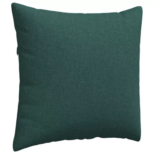 Kanapé párnák 2 pcs Sötétzöld 45 x 45 cm szövet