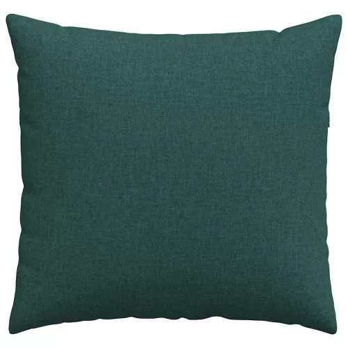 Kanapé párnák 2 pcs Sötétzöld 45 x 45 cm szövet