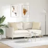 Kanapé párnák 2 pcs Krém 45 x 45 cm szövet