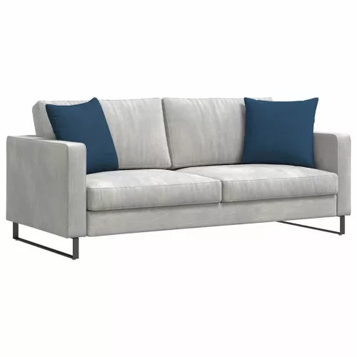 Kanapé párnák 2 pcs Kék 45 x 45 cm szövet