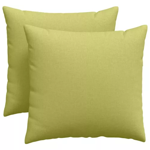 Kanapé párnák 2 pcs Világos zöld 45 x 45 cm szövet