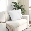Kanapé párnák 2 pcs Fehér 45 x 45 cm szövet