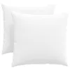 Kanapé párnák 2 pcs Fehér 45 x 45 cm szövet