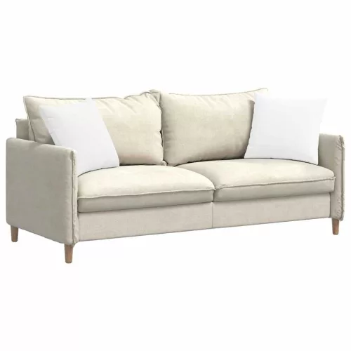 Kanapé párnák 2 pcs Fehér 45 x 45 cm szövet