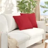 Kanapé párnák 2 pcs Piros 45 x 45 cm szövet