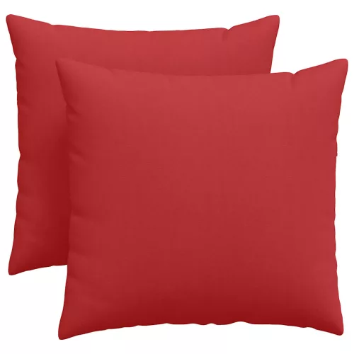 Kanapé párnák 2 pcs Piros 45 x 45 cm szövet