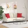 Kanapé párnák 2 pcs Piros 45 x 45 cm szövet