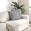 Kanapé párnák 2 pcs Szürke 45 x 45 cm szövet