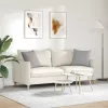 Kanapé párnák 2 pcs Szürke 45 x 45 cm szövet