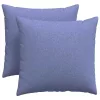 Kanapé párnák 2 pcs Kék 45 x 45 cm szövet
