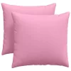 Kanapé párnák 2 pcs Rózsaszín 45 x 45 cm szövet