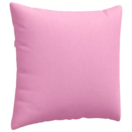 Kanapé párnák 2 pcs Rózsaszín 45 x 45 cm szövet