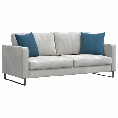 Kanapé párnák 2 pcs Kék 45 x 45 cm Bársonyos szövet