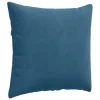 Kanapé párnák 2 pcs Kék 45 x 45 cm Bársonyos szövet