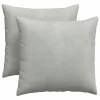 Kanapé párnák 2 pcs Világosszürke 45 x 45 cm Bársonyos szövet