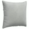 Kanapé párnák 2 pcs Világosszürke 45 x 45 cm Bársonyos szövet