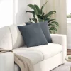 Kanapé párnák 2 pcs Sötétszürke 45 x 45 cm Bársonyos szövet