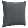 Kanapé párnák 2 pcs Sötétszürke 45 x 45 cm Bársonyos szövet