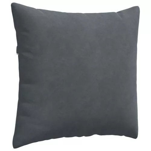 Kanapé párnák 2 pcs Sötétszürke 45 x 45 cm Bársonyos szövet
