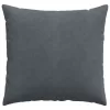 Kanapé párnák 2 pcs Sötétszürke 45 x 45 cm Bársonyos szövet