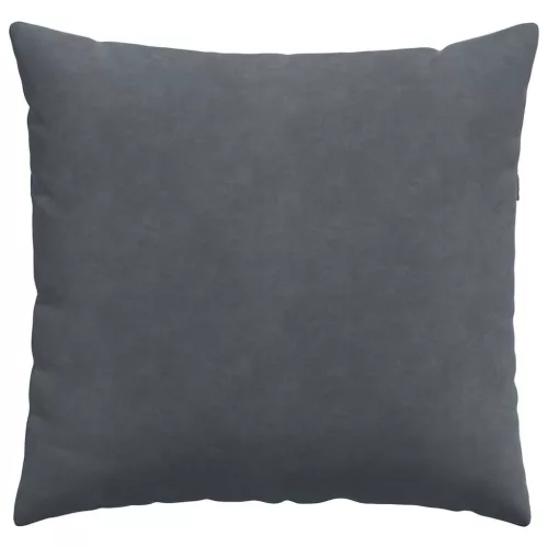 Kanapé párnák 2 pcs Sötétszürke 45 x 45 cm Bársonyos szövet