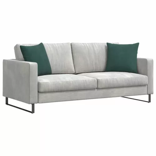 Kanapé párnák 2 pcs Sötétzöld 45 x 45 cm Bársonyos szövet