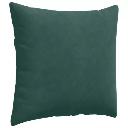 Kanapé párnák 2 pcs Sötétzöld 45 x 45 cm Bársonyos szövet
