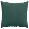Kanapé párnák 2 pcs Sötétzöld 45 x 45 cm Bársonyos szövet